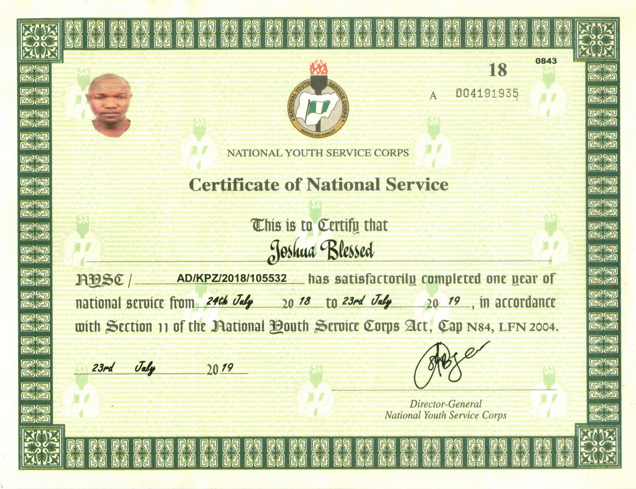 Everything About NYSC Certificate Number And Verification