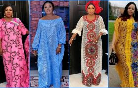 Latest Bubu Gown Styles For Pregnant Women