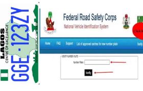 FRSC Plate Number Verification 2021