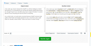 Rewrite the Plagiarized Content